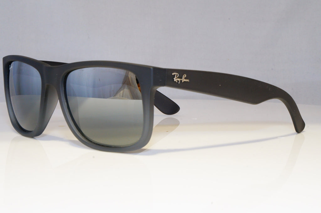RAY-BAN Mens Mirror Designer Sunglasses Orange JUSTIN SILVER RB 4165 85288 21165