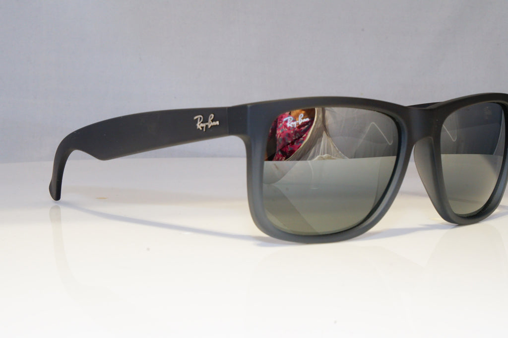 RAY-BAN Mens Mirror Designer Sunglasses Orange JUSTIN SILVER RB 4165 85288 21165