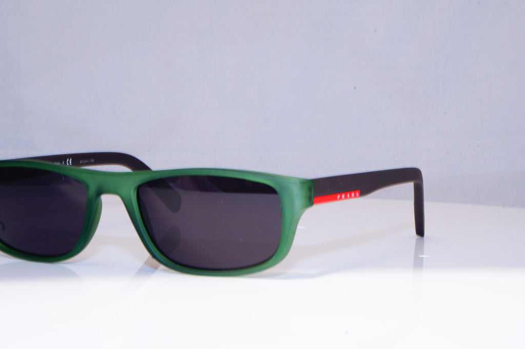 PRADA Womens Designer Sunglasses Green Rectangle VPR 17S 8UA-1A1 18054