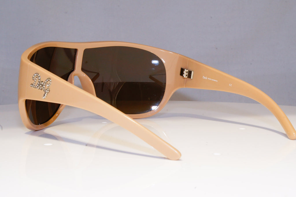 DOLCE & GABBANA Womens Diamante Designer Sunglasses Shield D&G 8036 791/73 19902
