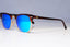 RAY-BAN Mens Womens Mirror Sunglasses Brown Clubmaster BLUE RB 3016 114517 21164