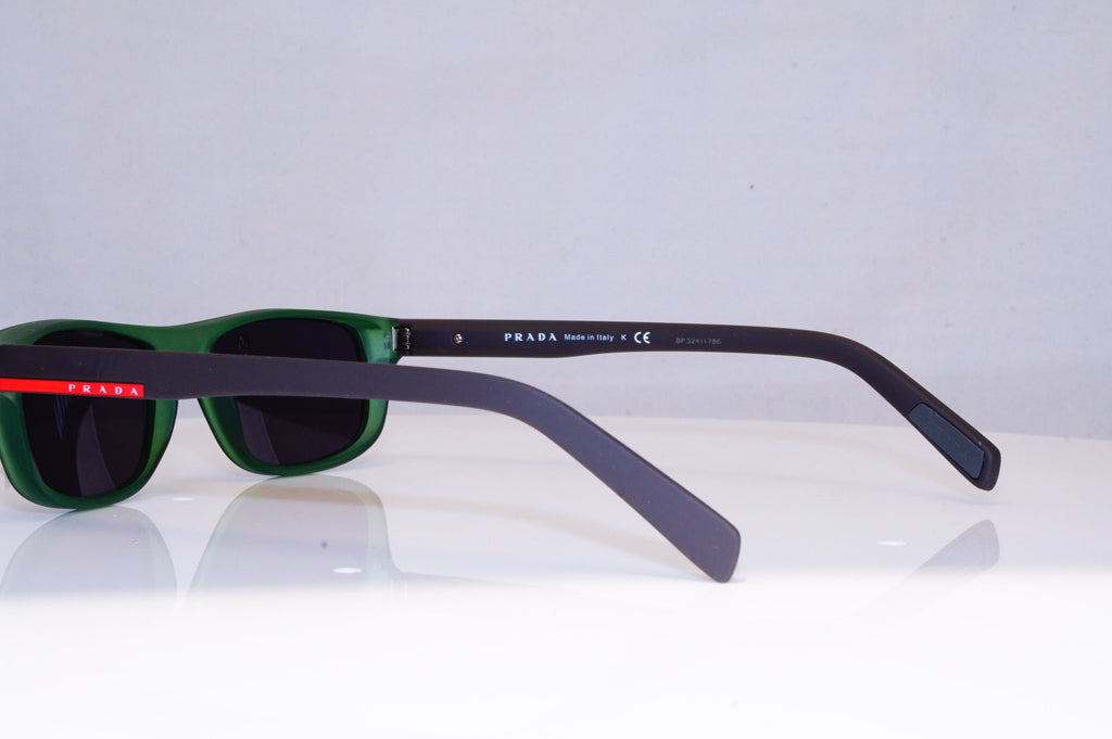 PRADA Womens Designer Sunglasses Green Rectangle VPR 17S 8UA-1A1 18054