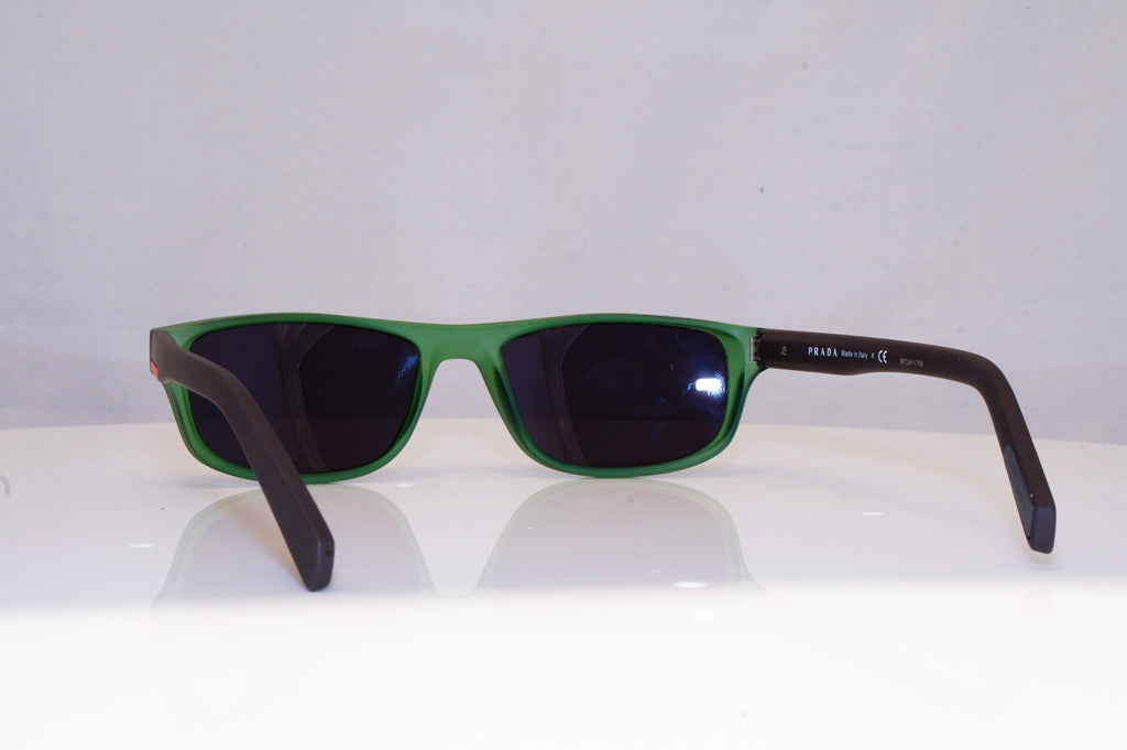 PRADA Womens Designer Sunglasses Green Rectangle VPR 17S 8UA-1A1 18054