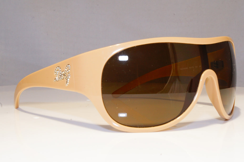 DOLCE & GABBANA Womens Diamante Designer Sunglasses Shield D&G 8036 791/73 19902