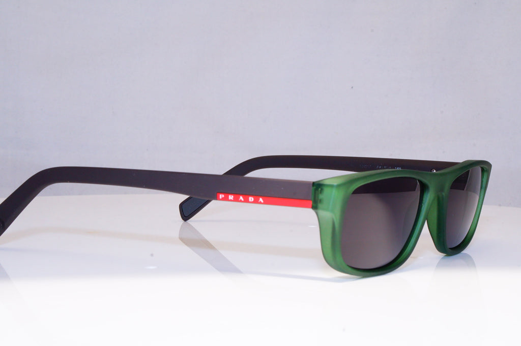PRADA Womens Designer Sunglasses Green Rectangle VPR 17S 8UA-1A1 18054