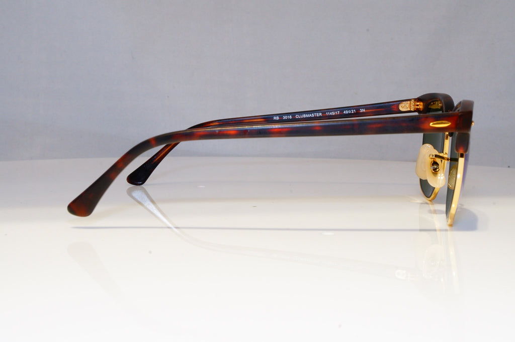 RAY-BAN Mens Womens Mirror Sunglasses Brown Clubmaster BLUE RB 3016 114517 21164