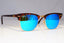 RAY-BAN Mens Womens Mirror Sunglasses Brown Clubmaster BLUE RB 3016 114517 21164