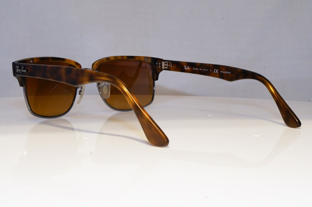 RAY-BAN Mens Polarized Designer Sunglasses Brown Rectangle RB 4190 878/M2 21162