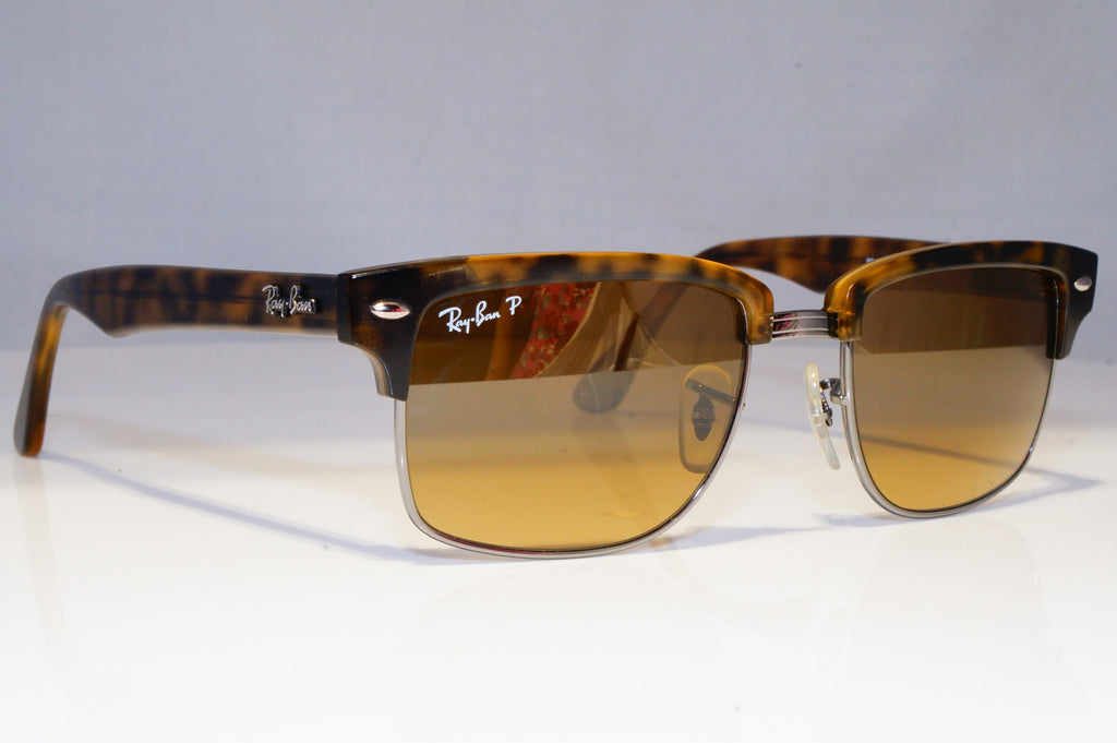 RAY-BAN Mens Polarized Designer Sunglasses Brown Rectangle RB 4190 878/M2 21162