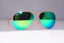 RAY-BAN Mens Mirror Designer Sunglasses Gold Aviator GREEN RB 3025 112/19 18191
