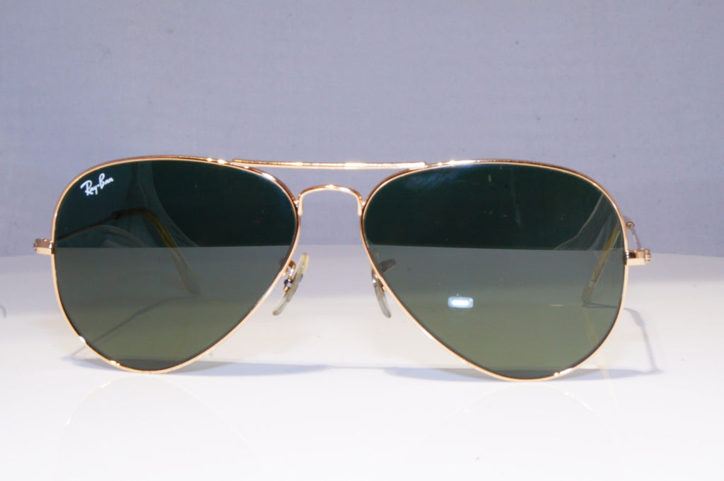 RAY-BAN Mens Designer Sunglasses Gold Pilot Aviator RB 3025 L0205 19892