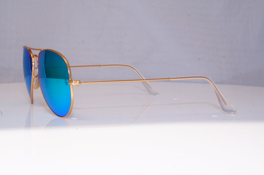 RAY-BAN Mens Mirror Designer Sunglasses Gold Aviator RB 3025 112/19 18384
