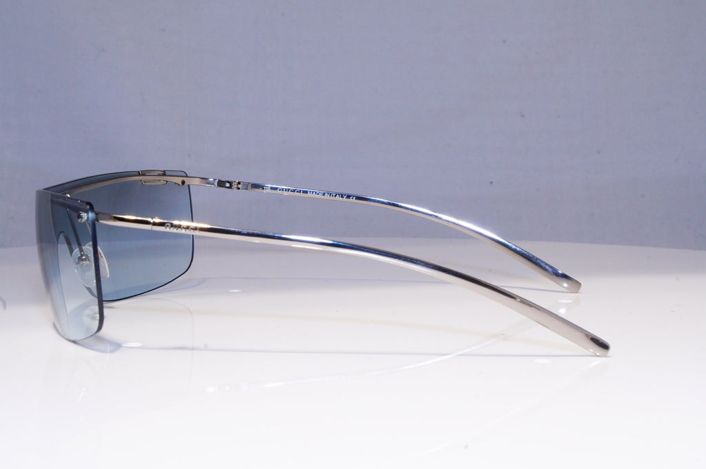 GUCCI Mens Vintage 1990 Designer Sunglasses Silver Shield GG 1719 6LBIY 19873