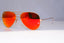 RAY-BAN Mens Polarized Mirror Designer Sunglasses Aviator ORANGE RB 3025 18292