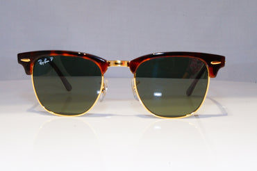RAY-BAN Mens Womens Polarized Sunglasses Brown Clubmaster RB 3016 990/58 21158