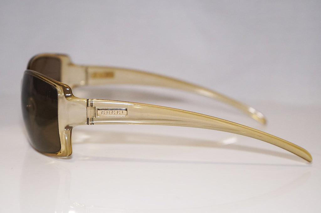 GUCCI Vintage Mens Designer Sunglasses Brown Square GG 1407 G75 16568