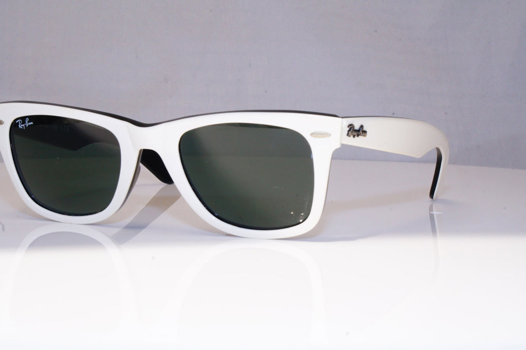 RAY-BAN Mens Designer Sunglasses White Wayfarer RB 2140 956 18646