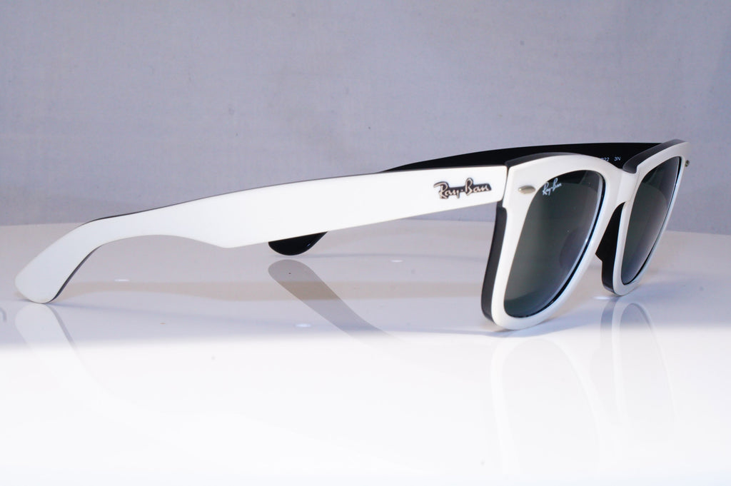 RAY-BAN Mens Designer Sunglasses White Wayfarer RB 2140 956 18646