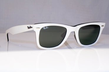 RAY-BAN Mens Designer Sunglasses White Wayfarer RB 2140 956 18646