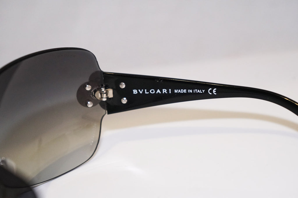 BVLGARI Womens Designer Sunglasses Black Shield 6009 102/8G 16590