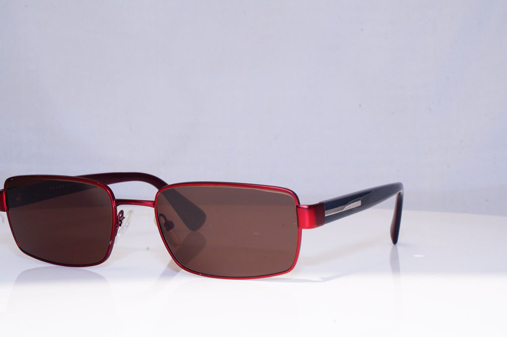 PRADA Mens Womens Unisex Designer Sunglasses Burgundy Rectangle VPR 60Q 18001