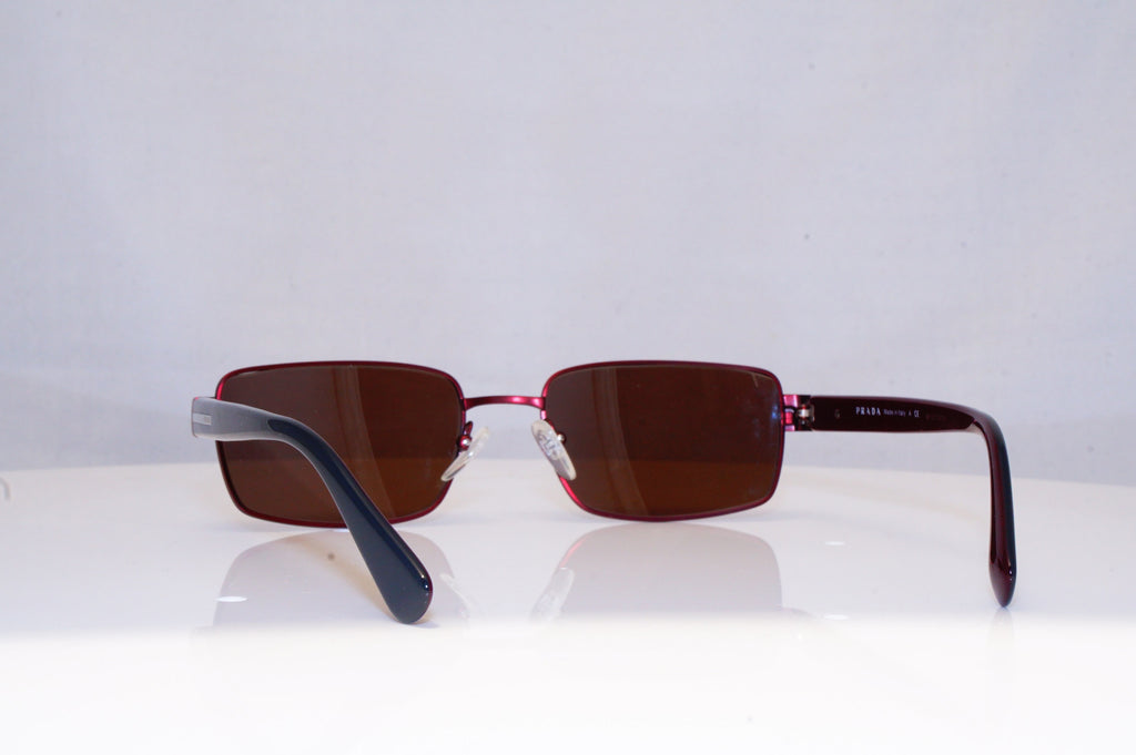 PRADA Mens Womens Unisex Designer Sunglasses Burgundy Rectangle VPR 60Q 18001