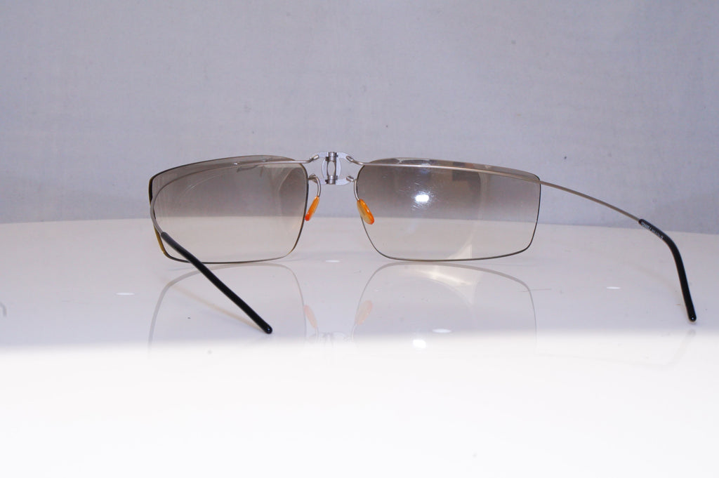 CHANEL Mens Womens Vintage Designer Sunglasses Silver Wrap 4032 103/6I 18602
