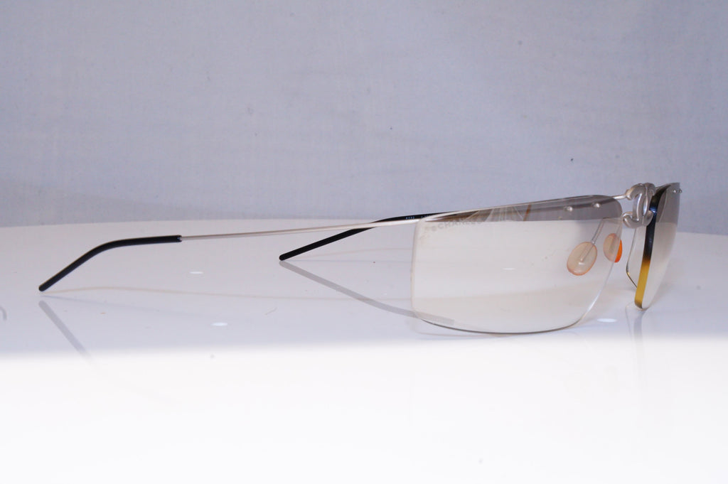 CHANEL Mens Womens Vintage Designer Sunglasses Silver Wrap 4032 103/6I 18602