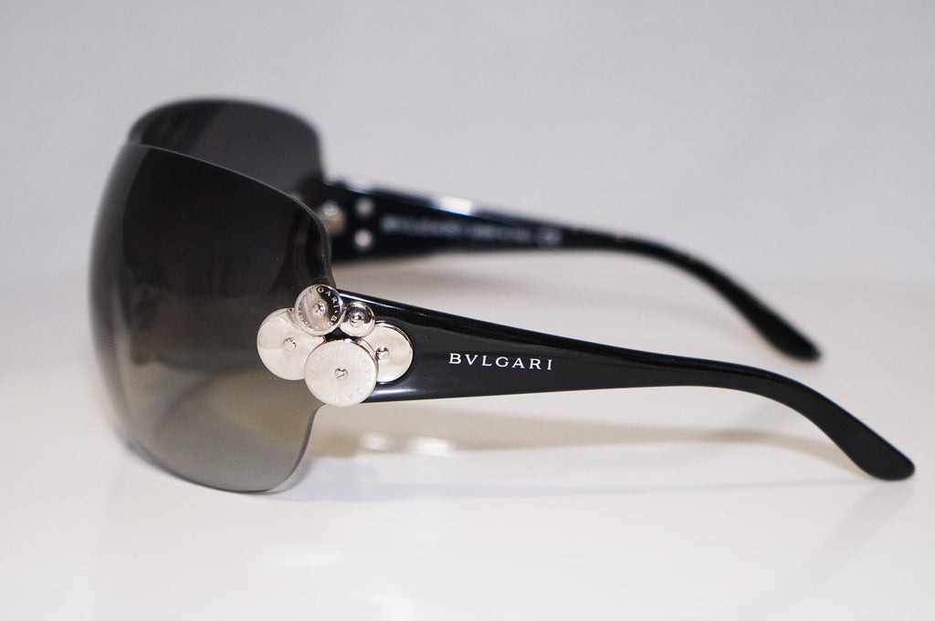BVLGARI Womens Designer Sunglasses Black Shield 6009 102/8G 16590