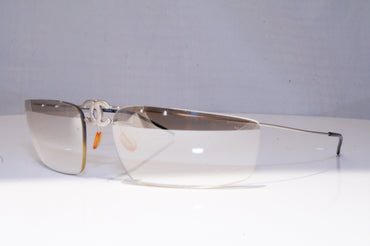 CHANEL Mens Womens Vintage Designer Sunglasses Silver Wrap 4032 103/6I 18602