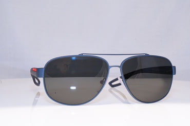 PRADA Mens Polarized Designer Sunglasses Grey Aviator SPS 58Q TFZ-5W1 18003