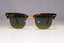 RAY-BAN Mens Polarized Designer Sunglasses Brown Clubmaster RB 3016 990/58 21182