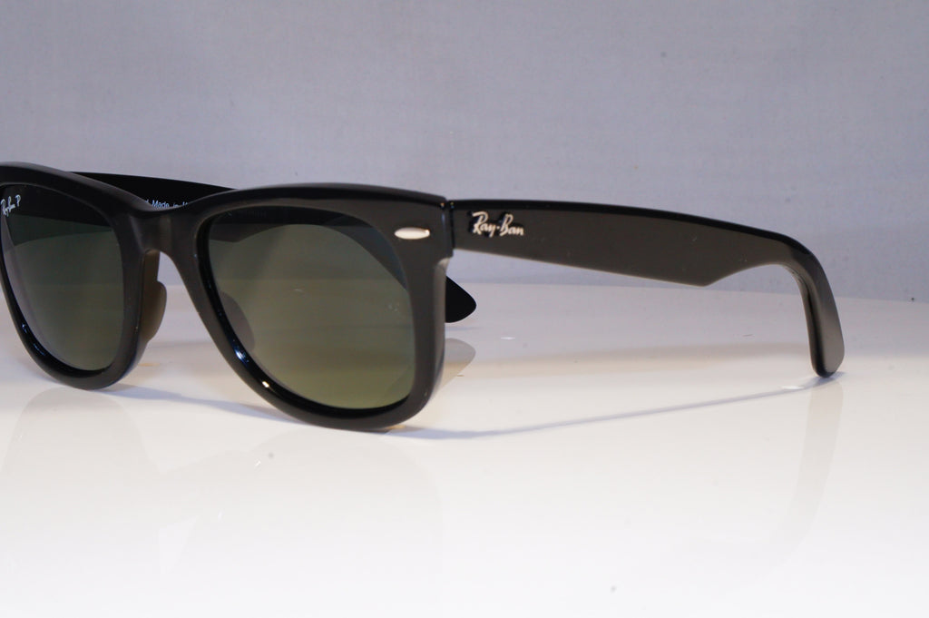 RAY-BAN Mens Womens Polarized Sunglasses Black WayfarerRB 2140 901/58 21180
