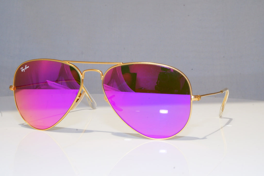 RAY-BAN Mens Womens Mirror Designer Sunglasses Aviator VIOLET RB 3025 112 18244