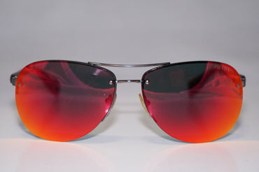 PRADA Mens Designer Sunglasses Maroon Aviator SPS 56M 5AS-6Y1 15059
