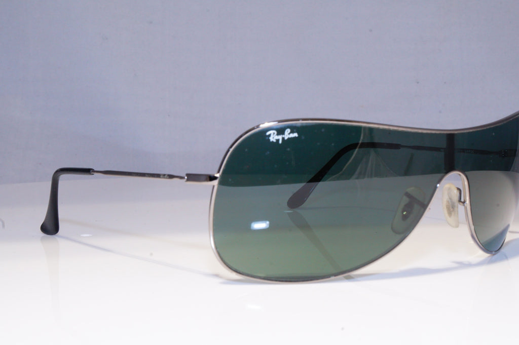 RAY-BAN Mens Designer Sunglasses Silver Shield RB 3211 004/71 19862