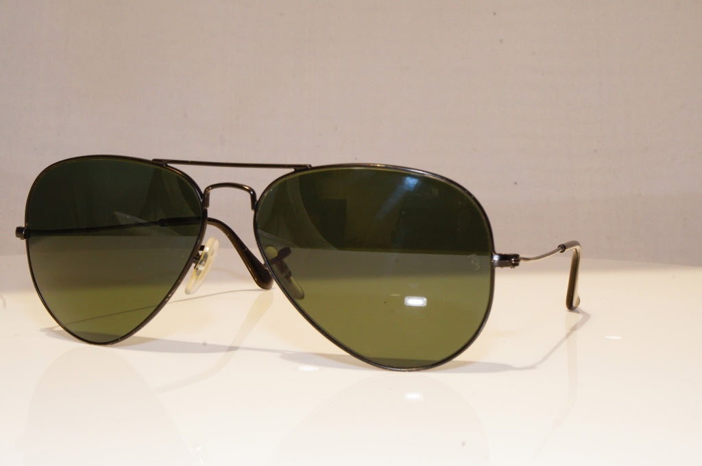 RAY-BAN Mens Polarized Designer Sunglasses Black Aviator RB 3025 W 3361 18341
