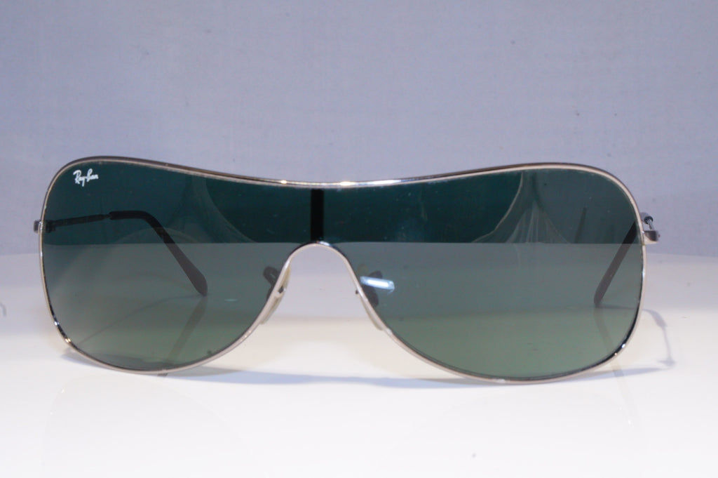 RAY-BAN Mens Designer Sunglasses Silver Shield RB 3211 004/71 19862