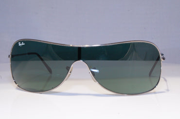 RAY-BAN Mens Designer Sunglasses Silver Shield RB 3211 004/71 19862