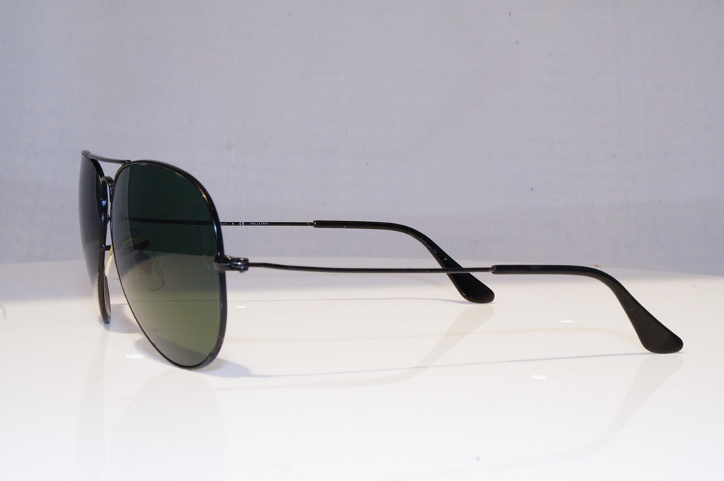 RAY-BAN Mens Polarized Designer Sunglasses Black Aviator RB 3025 W 3361 18341