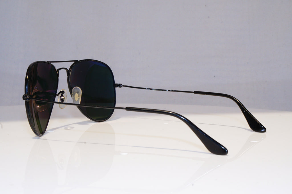 RAY-BAN Mens Polarized Designer Sunglasses Black Aviator RB 3025 W 3361 18341