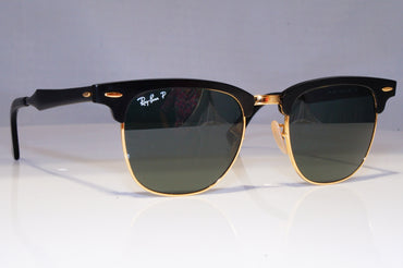 RAY-BAN Mens Polarized Designer Sunglasses Black Clubmaster RB 3507 136/N5 21178