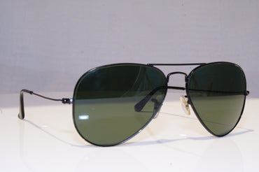 RAY-BAN Mens Polarized Designer Sunglasses Black Aviator RB 3025 W 3361 18341