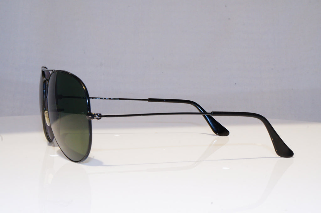 RAY-BAN Mens Polarized Designer Sunglasses Black Aviator RB 3025 W 3301 18215