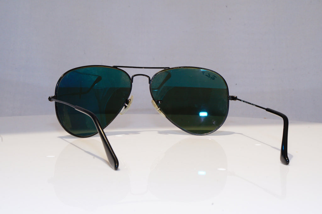 RAY-BAN Mens Polarized Designer Sunglasses Black Aviator RB 3025 W 3301 18215