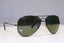 RAY-BAN Mens Polarized Designer Sunglasses Black Aviator RB 3025 W 3301 18215