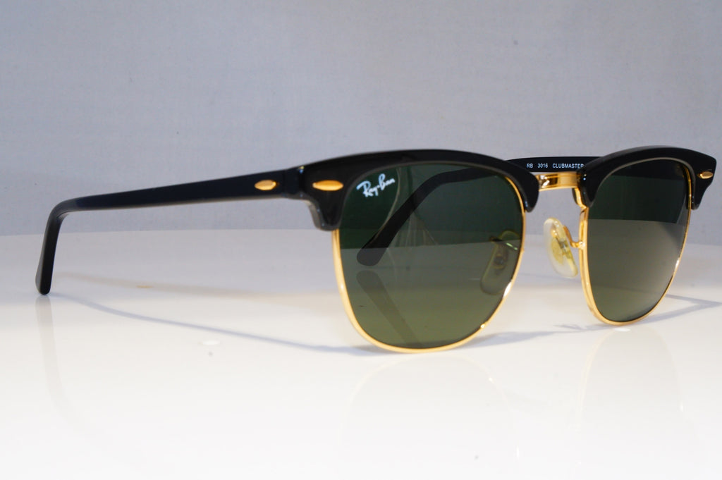 RAY-BAN Mens Designer Sunglasses Black Clubmaster RB 3016 W0365 21147