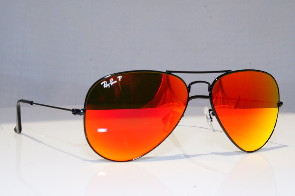 RAY-BAN Mens Polarized Mirror Designer Sunglasses ORANGE RB 3025 002/4W 18233