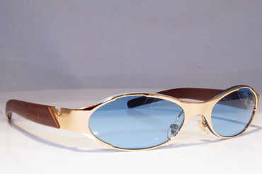EMPORIO ARMANI Womens Vintage Designer Sunglasses Gold Rectangle 160 743 19857