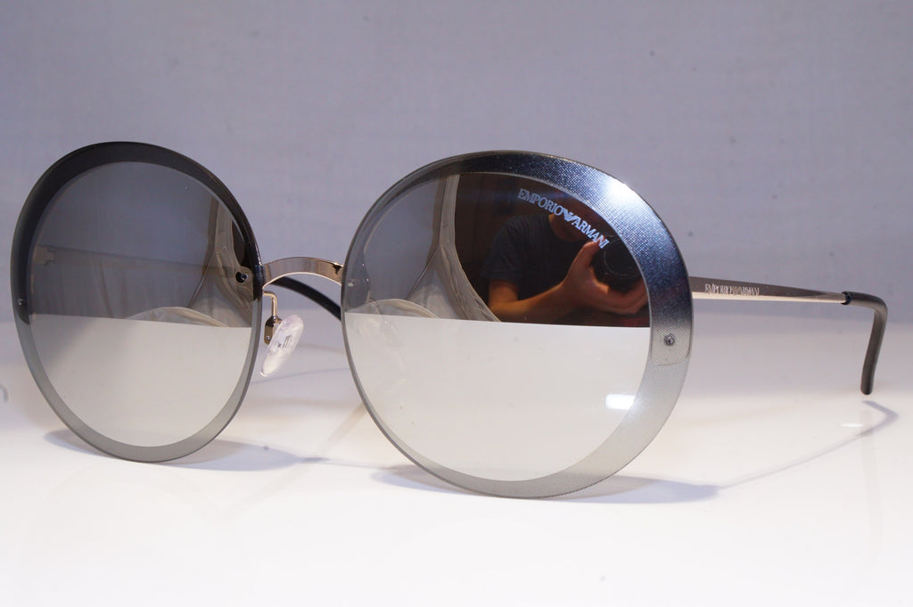 EMPORIO ARMANI Womens Mirror Designer Sunglasses Round EA 2044 3015/6G 19871